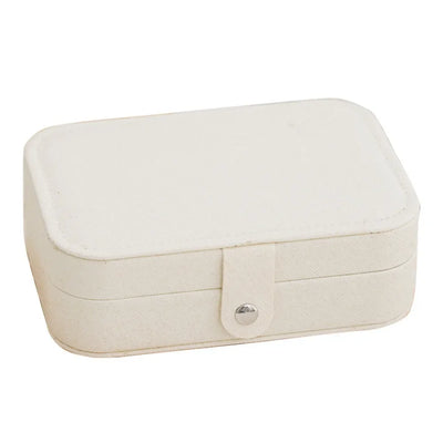 Portable Jewelry Storage Box Travel Organizer Jewelry Case Leather Storage Earrings Necklace Ring Jewelry Organizer Display