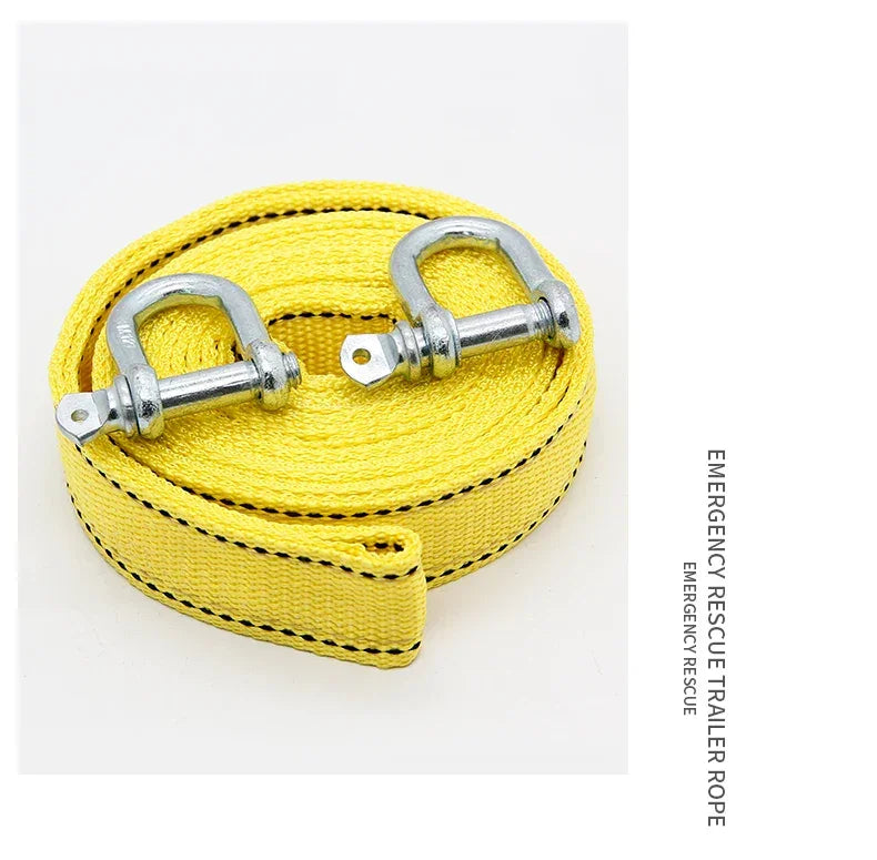 Car Trailer Rope Off road Pulling Rope 5-ton 4M 5M Trailer with Rescue Pulling Rope Steel Wire Rope Thickened Special