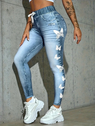 Women Printed High Waist Leggings