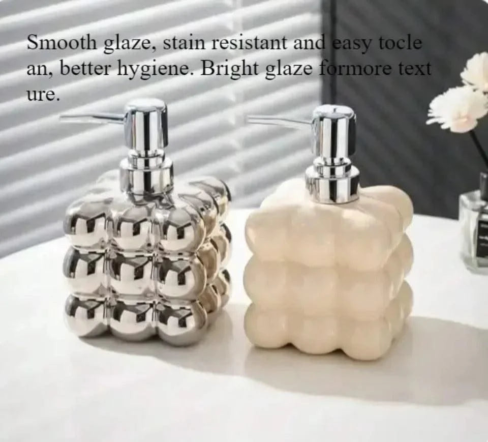 Liquid Soap Household 280ml Body Wash Shampoo  Dispenser Bottle Bathroom Accessories Dispenser Press Separated Bottle Ceramic