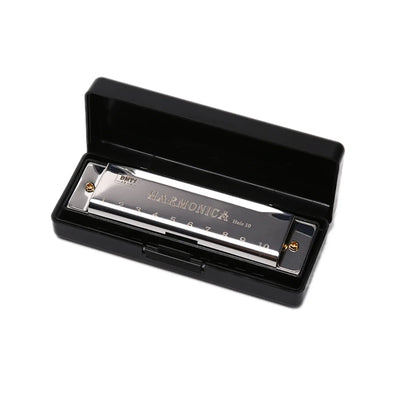 Harmonica Key of C 10 Hole Diatonic Harmonica C with Case for Beginner Students Kids Gift with Case