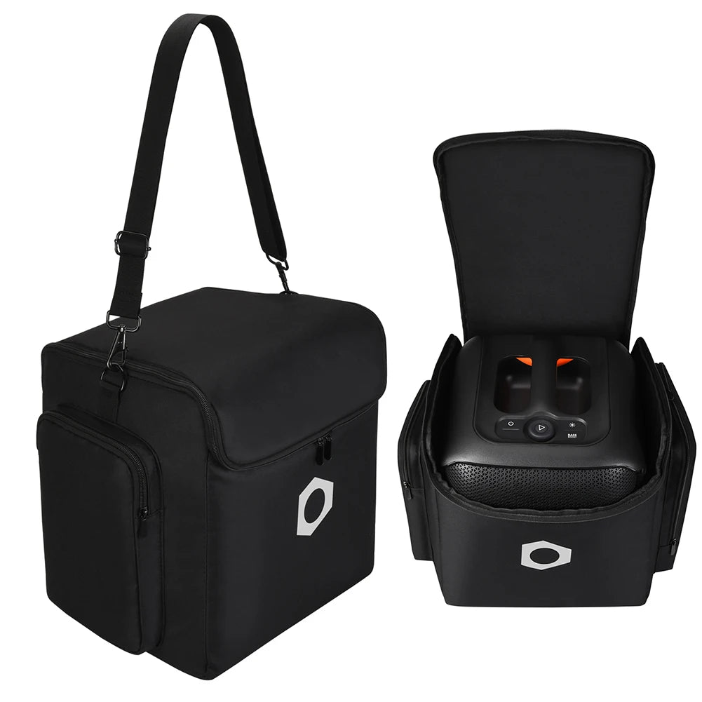 Speaker Carry Case with Microphone Pockets Portable Protective Case Large Capacity Padded Storage Bags for JBL PartyBox Encore 2