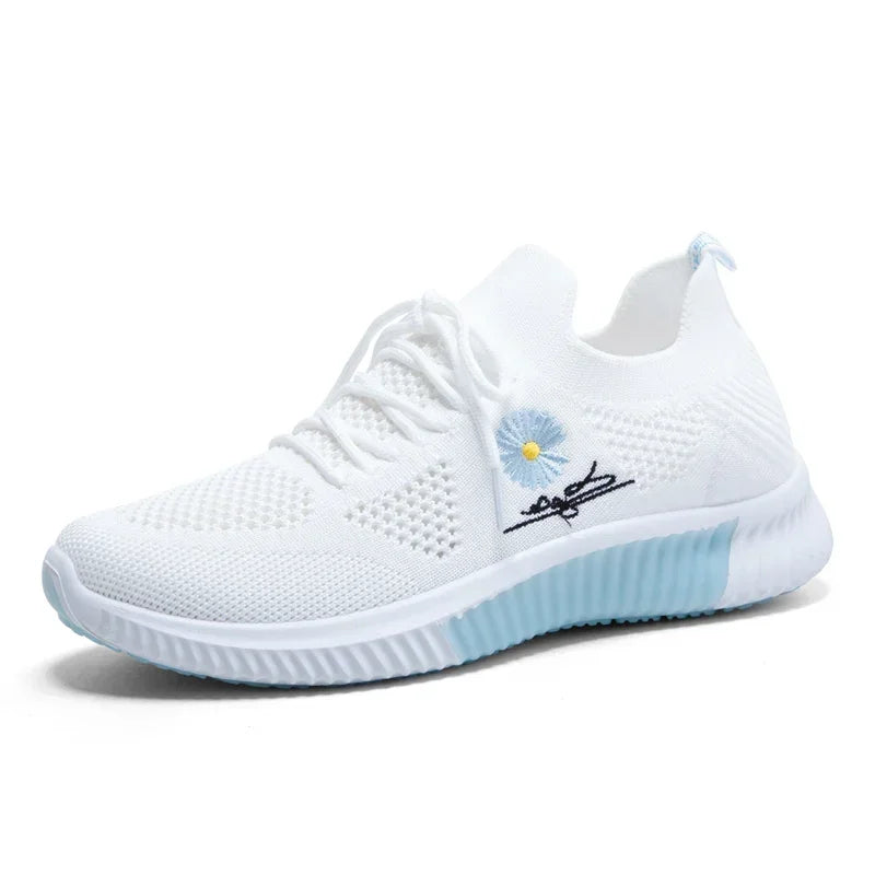 Women's Breathable Mesh Running Shoes - Lightweight Shock-Absorbing Gym Sneakers, Trendy Fashion Sports & Leisure Goddess Shoes