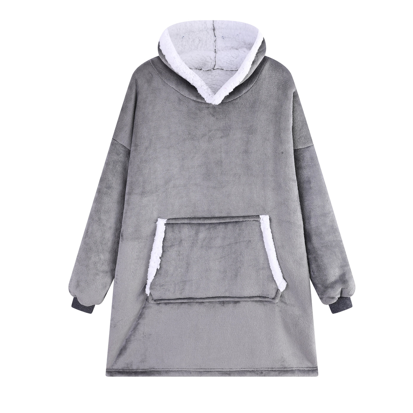Winter Blanket Hoodie Women Soft Warm Thicken Sweatshirt Fleece Giant TV Blanket With Sleeves Pullover Wearable Blankets