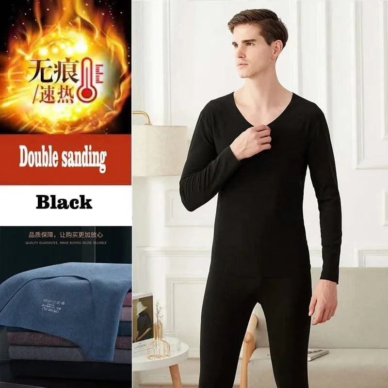 Thermal Underwear for Women Men - 2 Pack Sets Ultra Soft Long Pajama Set-Warm Base Layers with Fleece Lined for Cold Weather