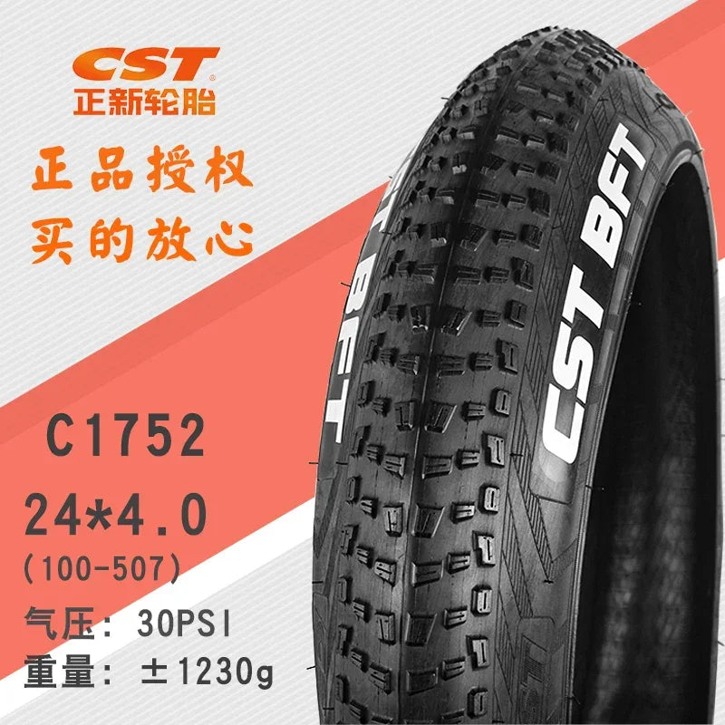 CST BFT-Mountain Bike Tire, Snow Tires for Electric Bike, City Fat Tires, C1752 ATV Tire, 27.5x4.0, 26x2.25, 27.5x4.0