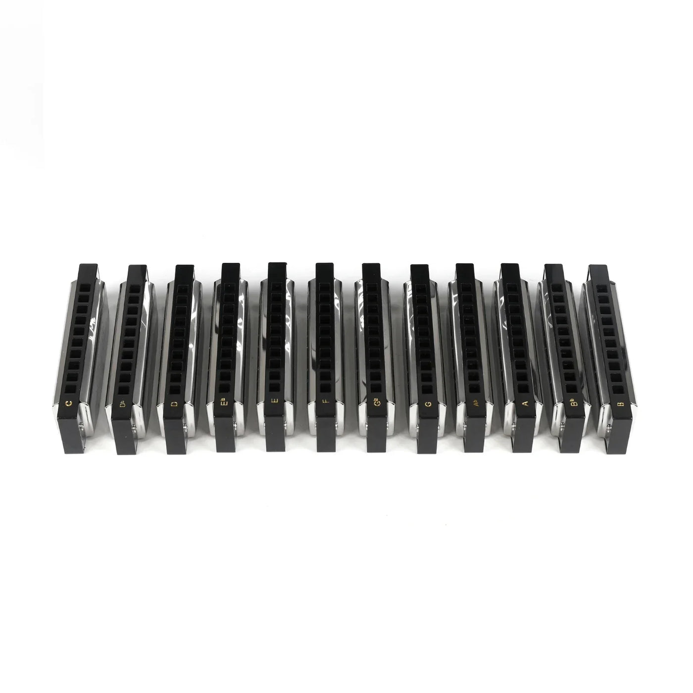 Diatonic Blues Harmonica 12 Keys Available Mouth Organ Harmonica10 Hole 20 Tone Diatonic Harp with Case for Student Teacher Gift