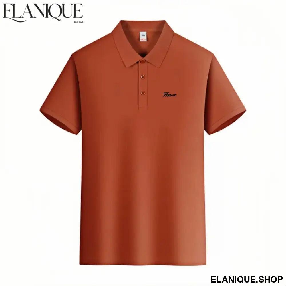 Men’s Embroidered Golf Polo Shirt – Smart Casual Summer Top