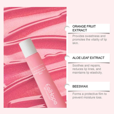 Eelhope Glossier Lip Balm Repair Lip Moisturizer Deep Nourishing Lip Shine Hydrating Skin Barrier Repair Care Korean Lip Balm