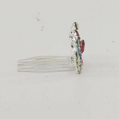 Fashion Women Mini Hairpin Hairclip Headpieces Princess Hair Jewelry Tiara Crown Hair Comb Crystal Rhinestone Flower