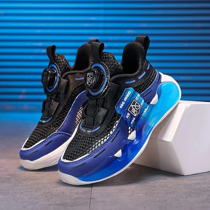 Children's school sports shoes breathable mat mesh casual anti slip easy to wear, suitable for boys and girls aged 5-10 years ol