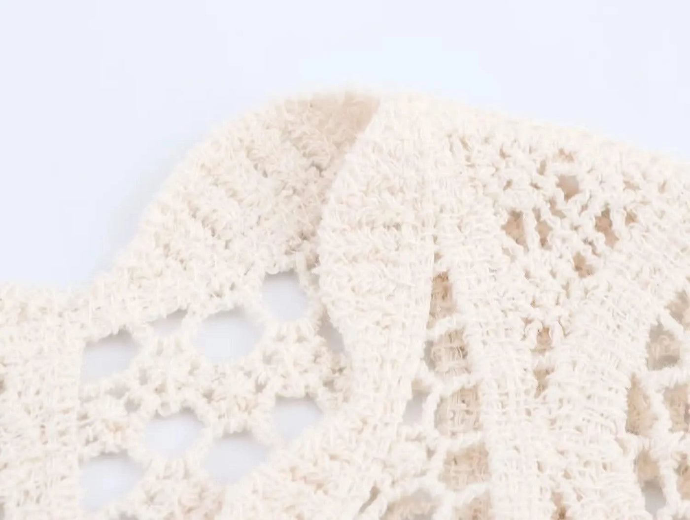 Summer Bohemian Women Loose DRESS Suits Hook Flower Hollow Out Bat Sleeve Shirt+Tassels Drawstring Bodycon Skirt Vacation Sets