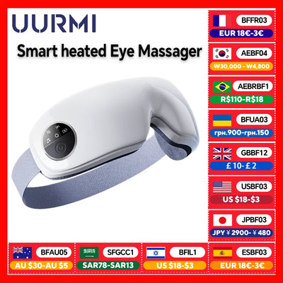 UURMI Germany Smart heated Eye Massager HYY-002 Multi Frequency Massage Warm Compress Soothing Music Home Use