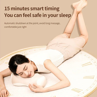 Aiveisi Smart Massage Pillow Electric shiatsu Kneading Heating Massager Suitable For Neck Back Shoulder Waist Rechargeable Use