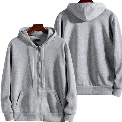 Fashion Zipper Hoodies Women/Men Fashion Long Sleeve Hooded Sweatshirt Casual Autumn Winter Sportwear Solid Clothes