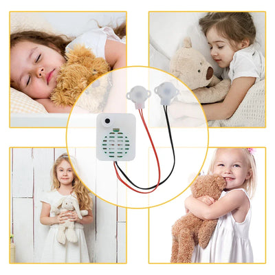 60s Recorder Module Two-Button Recorder One Record One Play Plush Toy Voice Message Recorder Voice Box With Battery LR44*3