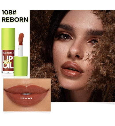 Beauty Glazed Rare Bright Lustrous Lip Essence Moisturizing Shine Shimmer Plumping Lip Tint  Care Oil Gloss for Lip Enhancement