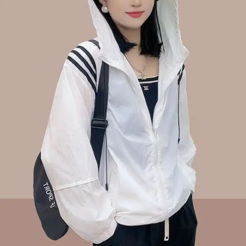 Loose Ultraviolet-Proof Sunscreen Clothing Jacket For Women