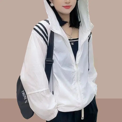 Loose Ultraviolet-Proof Sunscreen Clothing Jacket For Women