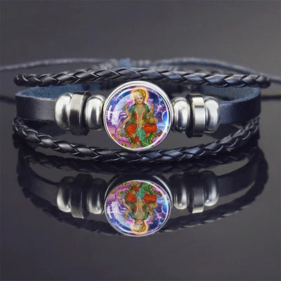 Hinduism God Bracelets Ganesha Vishnu Shiva Amulet Bracelet for Men Women Goddess of Kashmi Wealth Bangle India Buddhism Jewelry