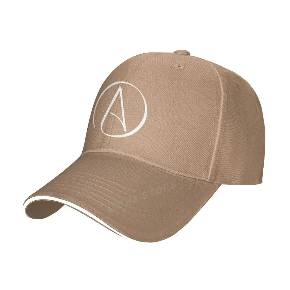 Atheist Atheism Symbol Print Baseball Cap Summer Men Sunhat Fashion Adjustable Unisex Atheism No Religion Hats Bone
