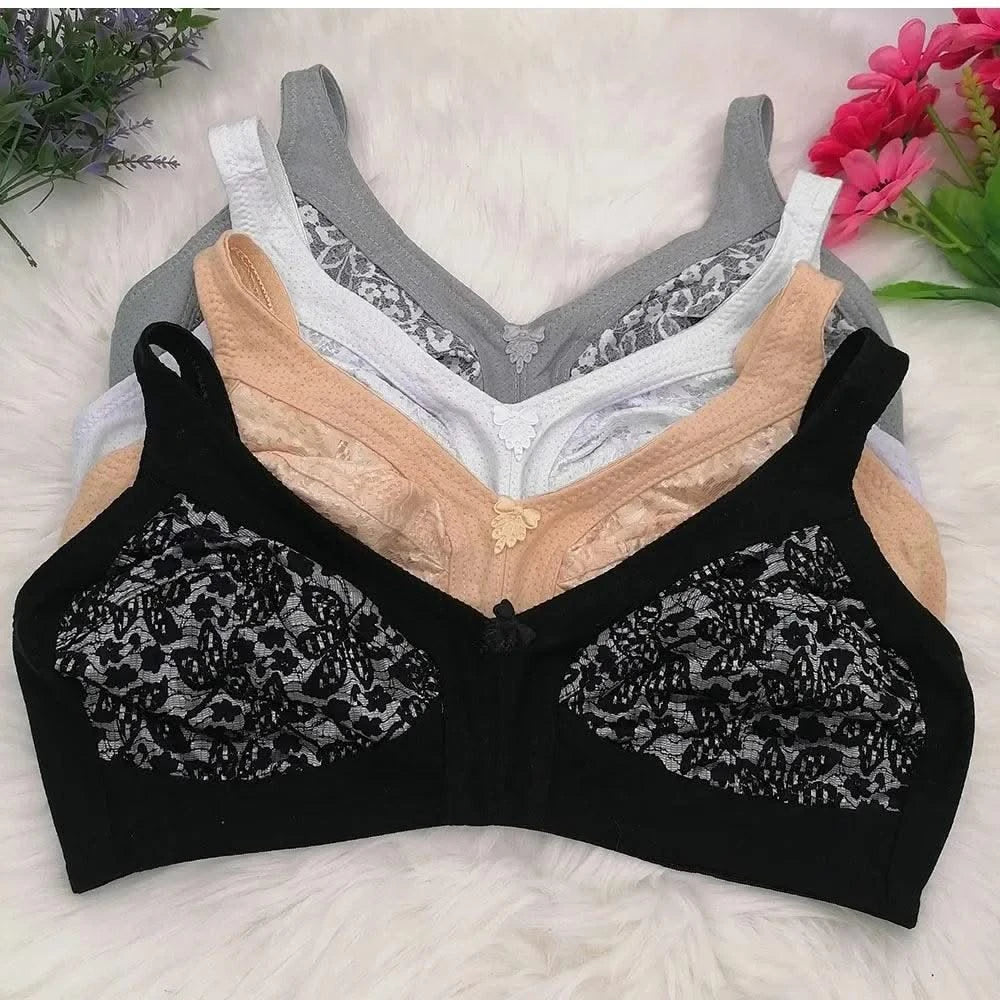 Classic Full Coverage Bra for women lace embroidery