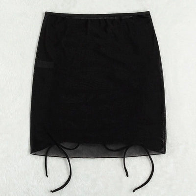 Womens Sexy Chiffon Cover Up Swimwear See Through Pareo Scarf Women Wrap Kaftan Sarong Beach Wear Bikinis Cover-Ups Skirts