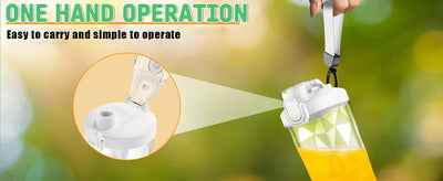 Portable Blender for Smoothies Shakes Juice Personal Small Mini Glass Mixer USB Rechargeable Electric Handheld Watter Bottle