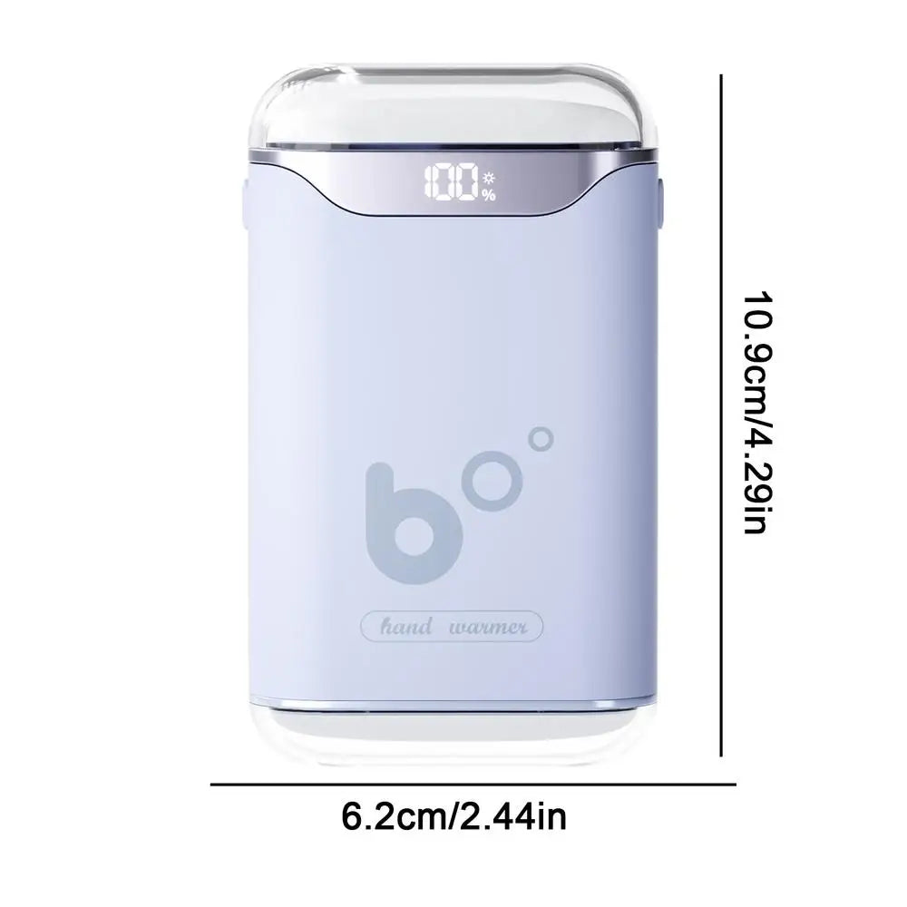 Hand Warmers Rechargeable Pocket Size Electric Handwarmers 3000mAh Long Heating LED Digital Display Electric Pocket Heater For