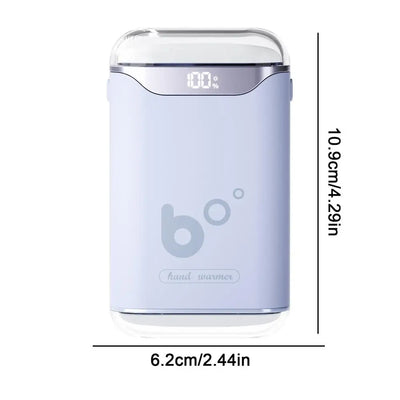 Hand Warmers Rechargeable Pocket Size Electric Handwarmers 3000mAh Long Heating LED Digital Display Electric Pocket Heater For