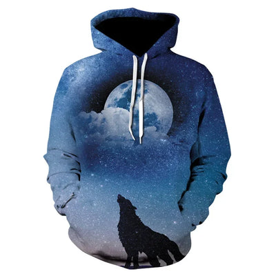 New 3D Printing The Wolf Fashion Men Women Tracksuits Crewneck  Hoodies Plus Size S-7XL Harajuku Four Seasons Casual