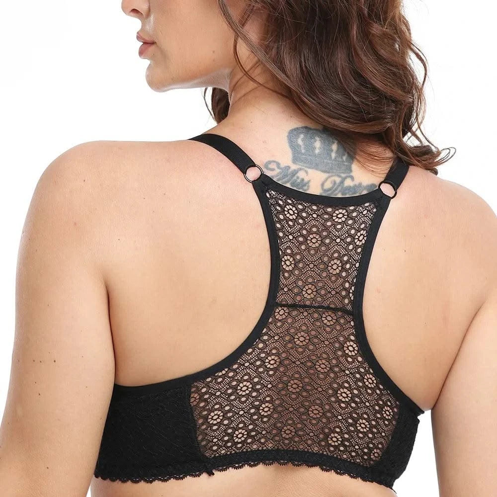 Front Closure Womens Lace Bra Brassiere