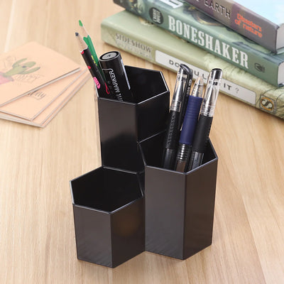 Pen Holder Creative Storage ganizer Desk Stand Slot Cup Stationery Makeup Box Home Office School Supplies Container Desktop