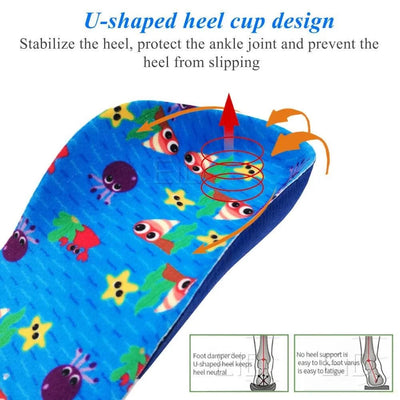 Kids Children 3D Orthopedic Insoles Arch Support insole for OX-Legs Flat Foot insoles Orthotic Pads Correction Health shoes pad