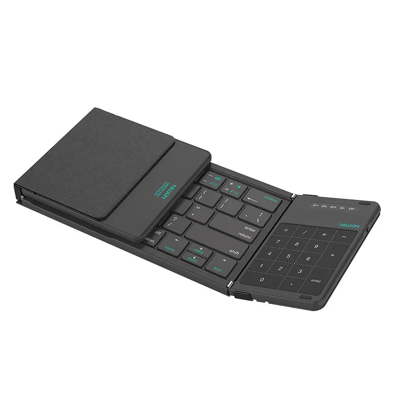 NILLKIN Mini Foldable Wireless Bluetooth Keyboard Rechargeable Folding Portable Keyboards With Touchpad for Windows iOS Android