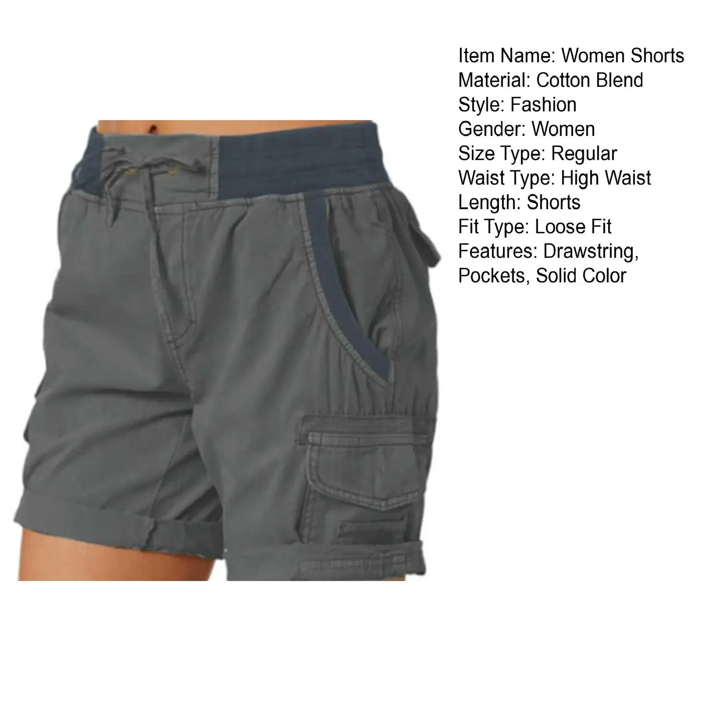 Women's Cargo Shorts Summer Multi Pockets Quick Dry Shorts Hiking Travel Golf Fishing Stretch Lightweight Female Shorts