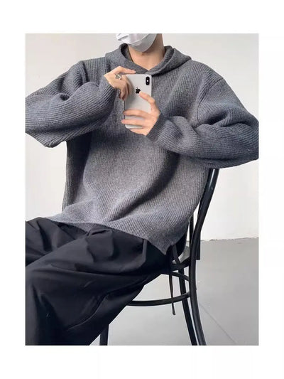 Hooded Sweater Men's Autumn and Winter American Trendy Loose Versatile Thread Clothes