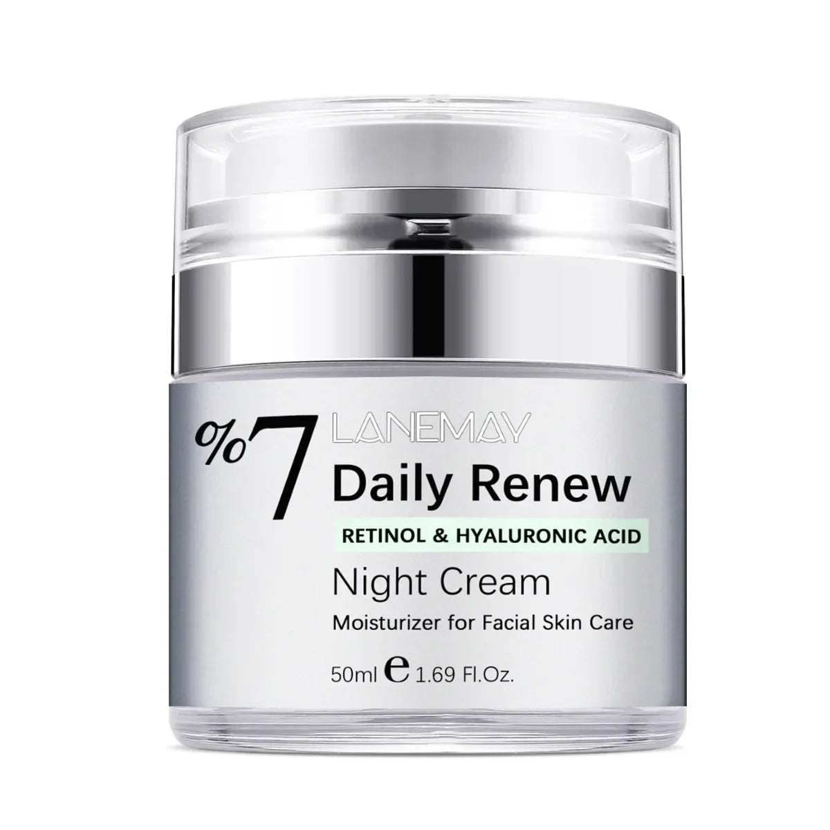 Retinol & Hyaluronic Acid Night Cream - Daily Repair, Hydrating & Anti-Aging Collagen Facial Cream Aloe Vera Gel