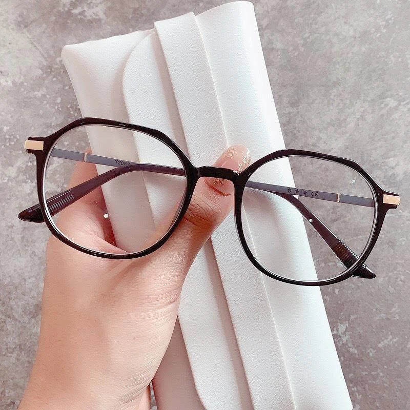 Blue Light Blocking Office Glasses Women Oversized Frame Anti-stress Decorative Glasses Computer Radiation Protection Eyewear