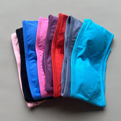 NO LOGO Backless Bandeau Sports Bra Gym Women Top Crop Tube Yoga Tops Halter Sports Seamless Bras Scrunch Workout Yoga Tank