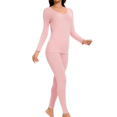 Thermal Underwear Women Autumn Winter Under Layer Clothes New Warm Pajamas Sets for Female 2 Pieces Long John Top Legging