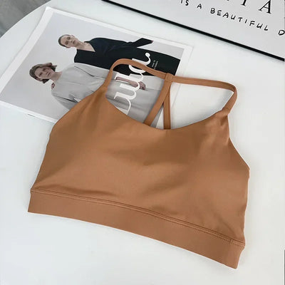 Women Fitness Sports Bra Top Sexy Beauty Back Gym Crop Tops Shockproof Fitness Quick Drying Pilates Running Yoga Tank Top