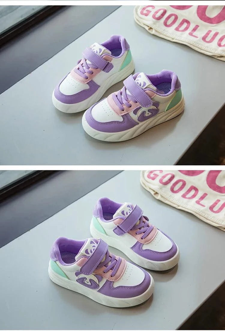 Kids' Sports Shoes Non-Slip Boys Girls Casual Shoes Sneakers Soft Sole 2025 New Children  Running Shoes Cute  Panda Comfortable