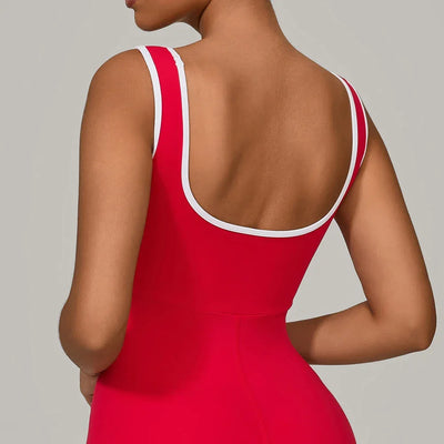 Backless Scrunch Sporty Jumpsuit Gym Set Tracksuit Women's Fitness Overalls Sexy Hollow One-Piece Sport Suit Workout Jumpsuit