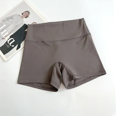 Women Sports Biker Shorts Women Naked Feeling High Waist Yoga Shorts Push Up Fitness Leggings Tummy Control Yoga Slim Shorts🩳👍