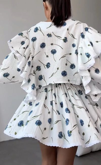 Women Lantern Linen Top