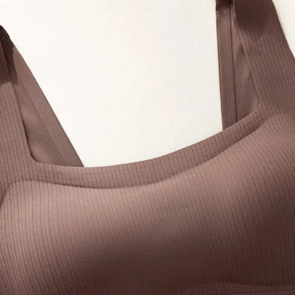 Comfortable Simple Wireless Bras Shockproof For Women
