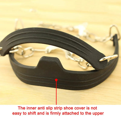 6 Teeth Climbing Crampons Anti-Slip Mountaineering Cleats Unisex Snow Claw Shoe Covers Walking Hiking Accessories