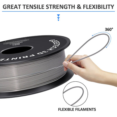Geeetech 3d printer Filament PLA PETG Plastic 1kg 1.75mm,Tangle-Free, 3d printing wire materials, black, white, vacuum packaging
