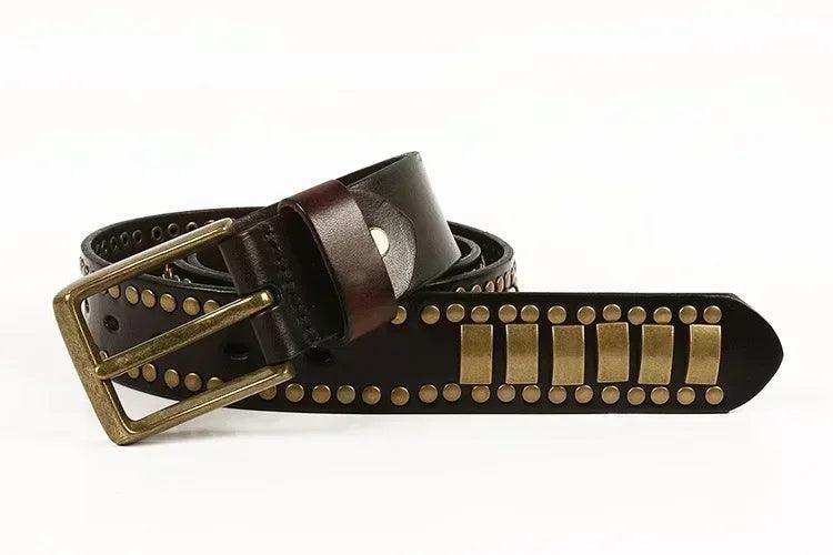 Stylish decorative waistband |original leather pin buckle punk belts | hip hop dress | for men and women